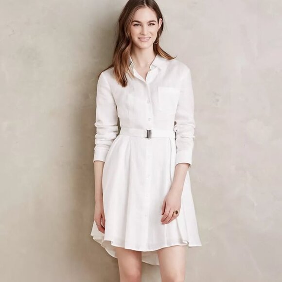 Anthropologie x HD in Paris Laila Linen Shirtdress (size M) - Picture 1 of 5